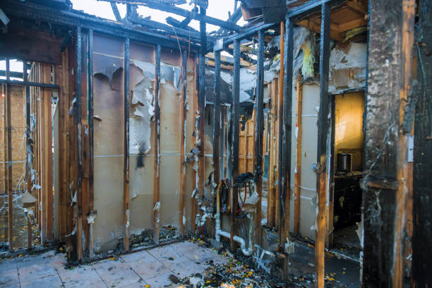 Professional Emergency Fire Cleanup technician working in Humboldt Hill, CA
